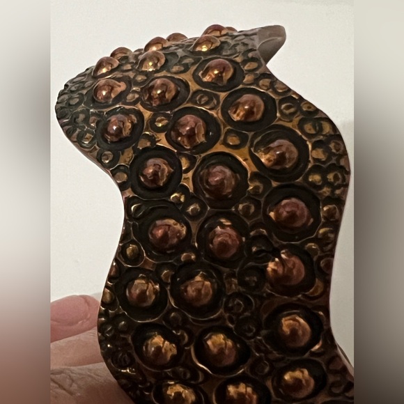 Vintage Navajo Ronnie Willie Signed Copper Cuff Bracelet - Picture 16 of 16